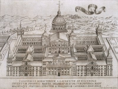 Palast und Kloster von San Lorenzo in El Escorial von Cesar de Laurentiis